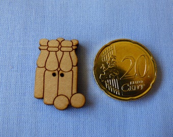 Wooden Skittles ref 509 B button