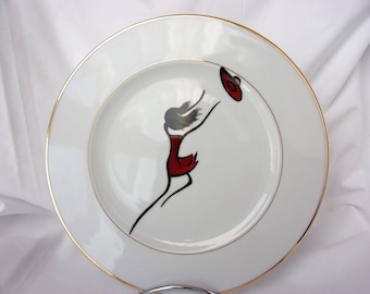 Collection "Minimalist" hand painted plate