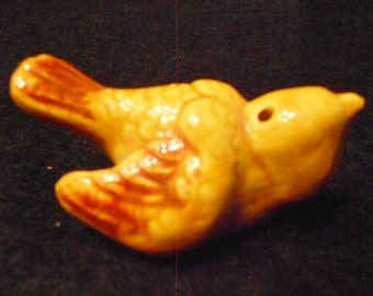 Bird/Ceramic/Vintage/Yellow