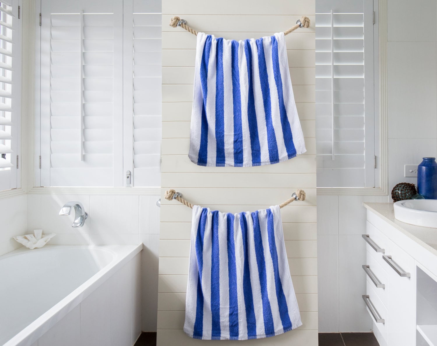 NAUTICAL TOWEL RACK handmade nautical decor with a sandy