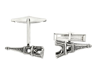 Sterling Silver Eiffle Tower Cufflinks