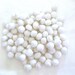 White Pom yarn Poms 1 inch, decorative ball, jewelry making, pompom garland, nursery decor, pompon ball, party decor, boho decor
