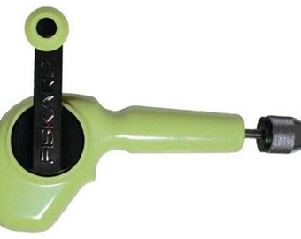 Brand New Pretty Green Fiskars Hand Drill with 4 Standard Bits - Manual Drill - Less Expensive than Other Shops (DR-022)