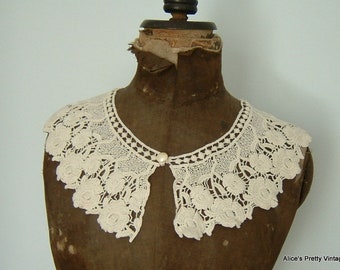 Lovely Antique Lace Collar Perfect for Re purpose/Study/Lace Collection