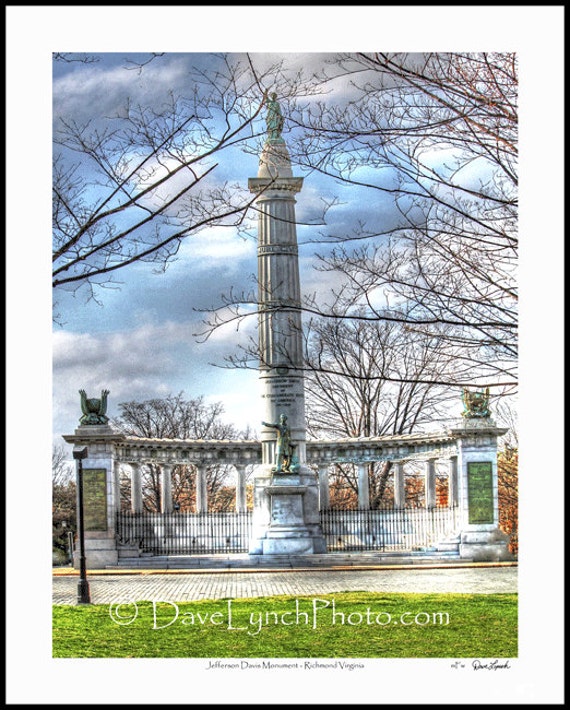 Richmond VA Jefferson Davis Monument Statue President