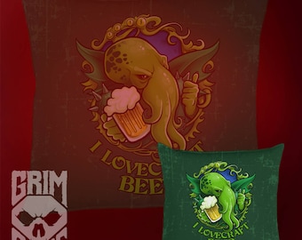 Pillow 15x15 cm I Lovecraft Beer