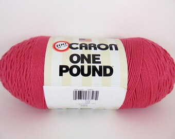 Rose - Caron One Pound Yarn 100% acrylic worsted weight - 1095