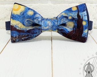 Bow Tie Dark Night, Bowtie, Creative bow tie, Blue bow ties, Bow tie Impressionen, Bow tie blue, Bowtie art