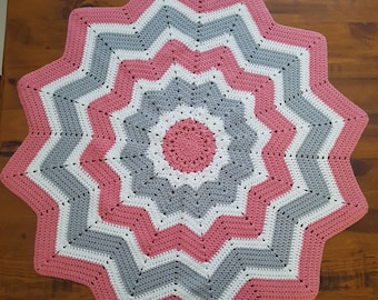 Gorgeous baby blanket - 12 point star - newborn - baby shower gift - handmade crochet blanket - star blanket - made in Australia
