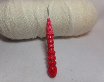 Loom hook - 1 Handmade Too Shay Knitting Loom Hook Handle Color Wood slim line