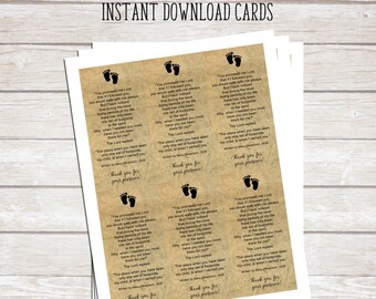 baby poem favor tags printable birthday polish nail shower sand baptism mustache man boy