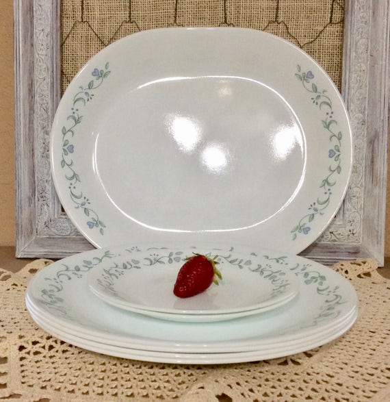 Corelle Country Cottage 8 Piece Set 5 Dinner Plates 2