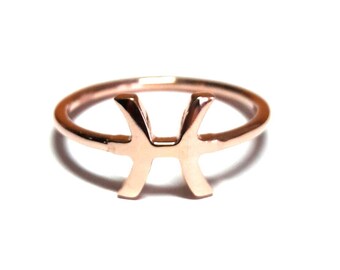 Pisces Ring-Zodiac Ring-Horoscope Ring-Astrology Sign-Zodiac Jewelry-925K Silver Handmade Zodiac Pisces Ring