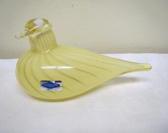Nuutajärvi Finland, Kurmitsa/Plover Glass Bird Designed by Oiva Toikka