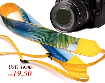 InTePro DSLR / SLR Camera Strap. Sea Camera Strap. Beach camera strap. Camera accessories. Photographer gift.