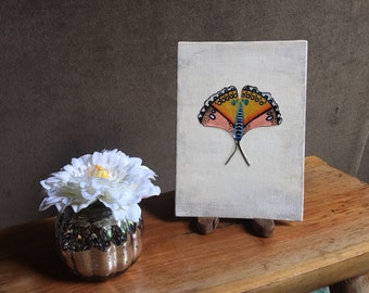 Painted Ginkgo Leaf, Sunrise Butterfly