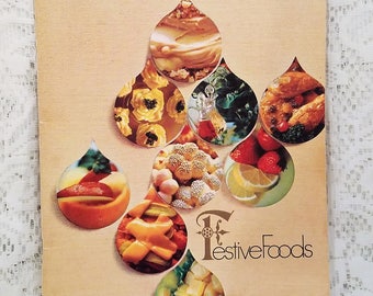 Vintage Cookbook, Festive Foods, Wisconsin Gas Company, 1968, Holiday Recipes, Entertaining, Vintage Recipes