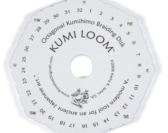 KumiLoom(TM) Octagonal Kumihimo Disk Loom for Japanese Braiding 6 Inch Diameter Kumihimo Supplies Tool Findings Kumihimo Loom Kumiloom