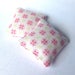 Dollhouse miniature cushions, Romantic floral mini pillows 1:12 scale, , set of two throw pillows, pink flowers ma08