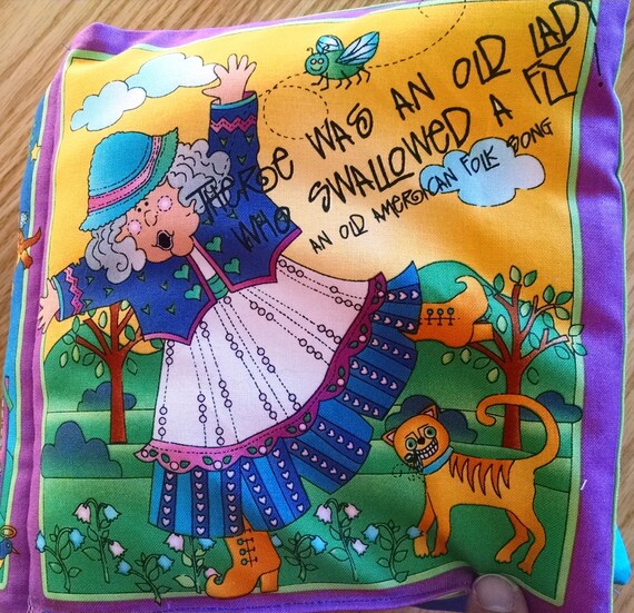 cloth book there was an old lady who swallowed a fly