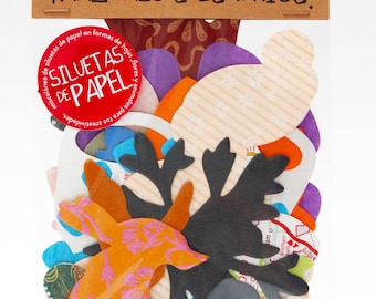 30 PAPER SILHOUETTES to make craft and scrapbooking.