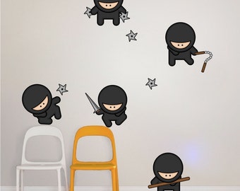 Pink Ninja Clip Art & Printables Set CA038 / Clipart / Ninja