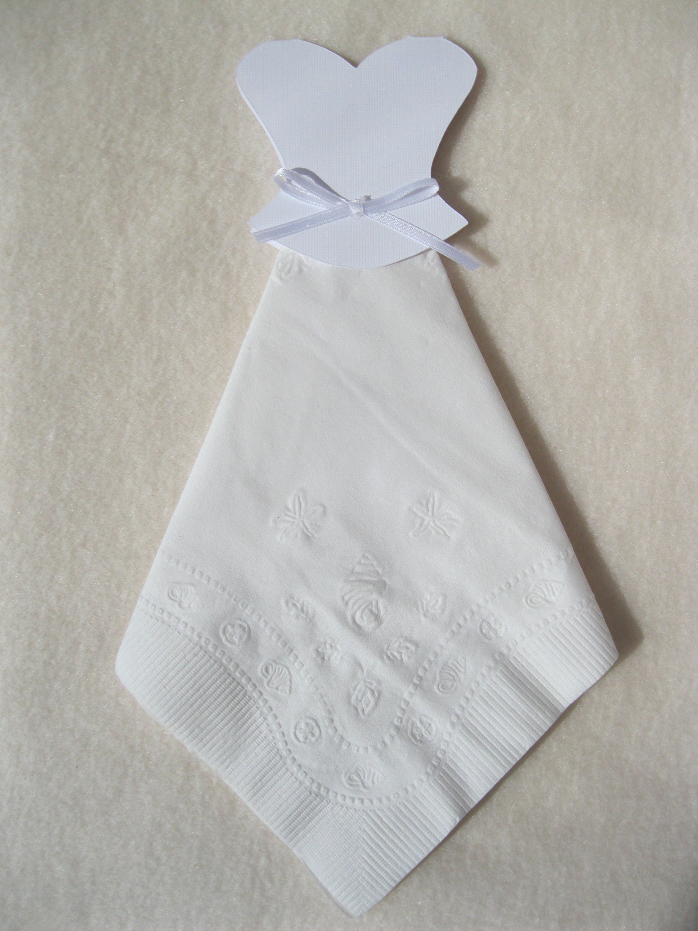 Bridal Shower Napkins White Bridal Dress Bridal Shower Wedding