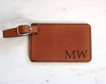 Personalized Luggage Tag Leather, Engraved Luggage Tag, Luggage Tags Personalized, Custom Luggage Tag, Travel Accessories, Luggage Tags