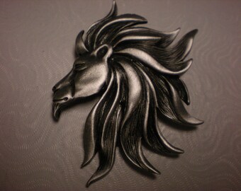 JJ pewter pin cooooool LION BEAUTIFUL
