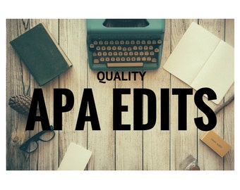 APA papers - APA thesis - APA dissertation - editing services