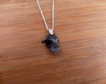 Sikhote-Alin Iron Meteorite Sterling Silver Pendant