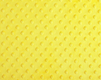 Canary Yellow Cuddle Dimple Minky by Shannon Fabrics - 1 yard