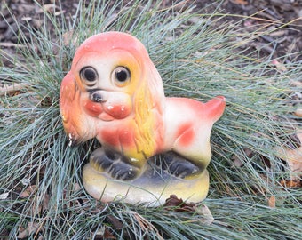 Vintage Chalk Figurine Dog - Chalk Dog