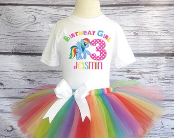 My Little Pony Tutu Outfit My Little Pony Birthday Tutu Pinkie Pie Tutu My Little Pony Shirt Birthday Tutu Set Rainbow Dash Tutu Outfit