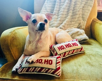 Vintage Ho Ho Ho Christmas Pillows