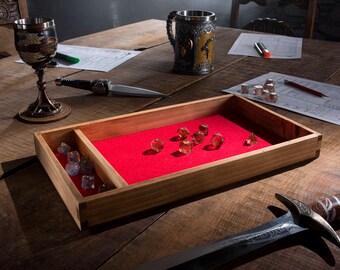 Medium Dice Tray, Pathfinder, Dungeons and Dragons, Dice Mat, Geek Gift, Dnd Present, Man Gift, rpg Group Gift, Tabletop Game, Tabletop Dice