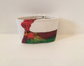 Volcano Coffee Sleeve / Cozy/ Kona Coffee Sack