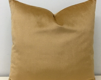 Caramel Velvet Pillows, Caramel Velvet Pillow Cover, Velvet Pillows, Luxury Decorative Throw Pillow, Cushion Caramel Velvet Pillow Covers