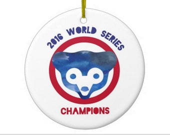 Chicago Cubs World Series Ornament