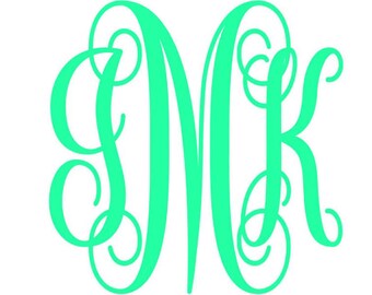 DIY Monogram Vinyl Decal