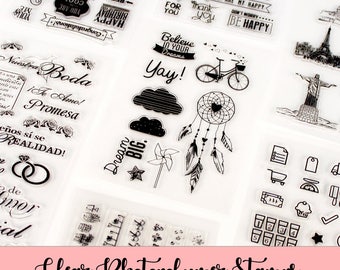 planner scrapbook Clear Photopolymer Stamps Vintage Stamp
