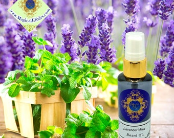 Lavender, Mint, Beard Oil, Mustache Oil, Facial Hair Oil, Beard, Conditioner, Balm