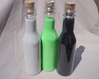 5 Bottles Unity Sand, Ceremony sand colored sand art sand