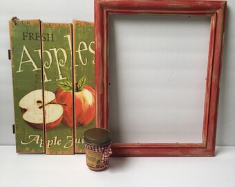 Rustic Picture Frame | Distressed Wood | Farmhouse Style | Country Rustic Decor | Vintage Farmhouse | Upcycled | Thrifted | Meaningful Gifts