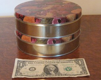 Tins, 2 Small Tins, Tin Containers, Cookie Containers