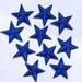 Blue star patches > applique > Pack of 3 or 10 > Iron-on or sew-on > very pretty!