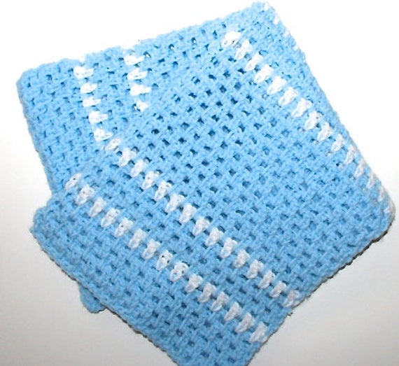 Download Easy Baby Blanket Crochet Pattern Light and Airy Reversible