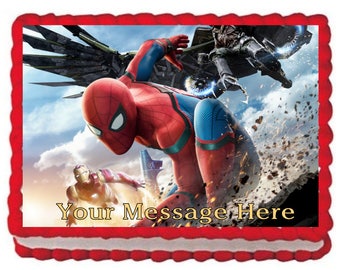Spiderman Homecoming Edible Cake Topper