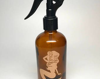 8oz Mermaid Hair Amber Bottle