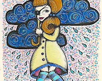 girl with an eyepatch.